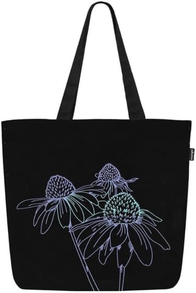 Grote canvas draagtassen voor dames met binnenzak - herbruikbare tas voor school, werk, winkelen en strand