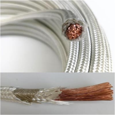 Hittebestendige Draad - Glasvezel Mica - Hoge Temperaturen - Brandwerende Isolatie - 5 Meter 0.5mm