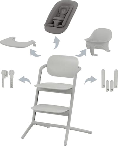Cybex Lemo - Kinderstoel - 4 in 1 Set - Suede Grey