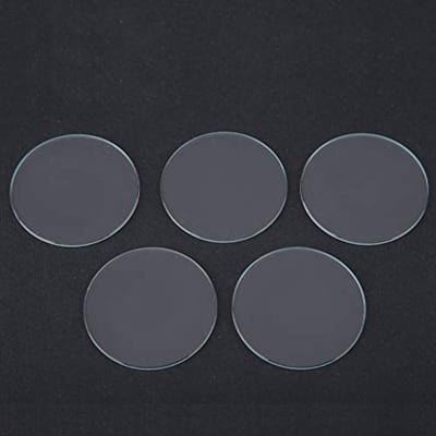 Dailygoods- Horloge Glas 5 Stuks - Krasbestendig - Corrosiebestendig - Kristalhelder - Vervangende Lens - Diverse Maten 37/38/39mm - Horlogelens