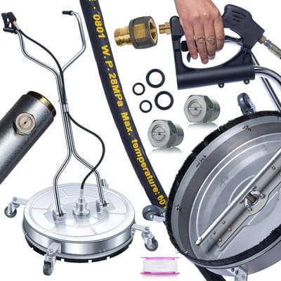 Rosfix Roterende Borstel Vervanging T-Racer INOX - 61 cm EasyLock - 2 Spuitmond - Geschikt voor Kärcher
