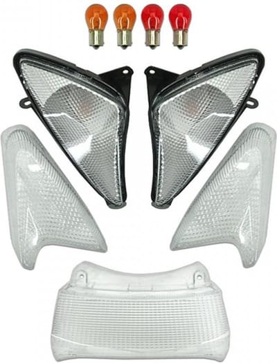 Knipperlichtkapje voor scooter 312 500 8698 2001 tot 2007 transparant geribbeld nieuw