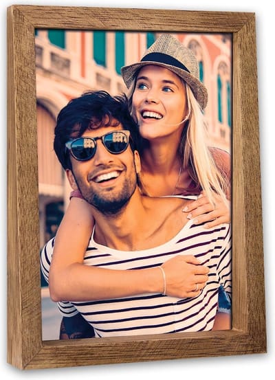 ZEP - Houten fotolijst Marne verticaal bruin voor foto formaat 13x18 - BM571V