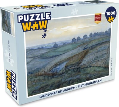 Puzzel Landschap bij Arnhem - Piet Mondriaan - Legpuzzel - Puzzel 1000 stukjes volwassenen