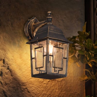 TRIO VOLTURNO - Wandlamp - Antieke roest - excl. 1x E27 4W - Buitenverlichting - IP23