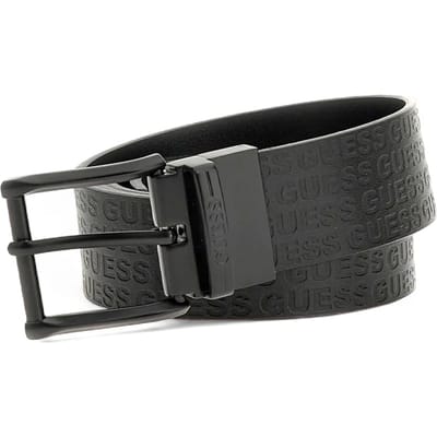 Verstelbare en omkeerbare leren riem Guess H35