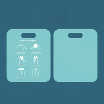 Kleding Vouwplank - Vouw Hulp - Kleding Snel Vouwen - Afgeronde Hoeken - 30 x 25 cm - Blauw