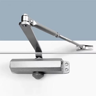 Homtas Hydraulische deurdranger - Deursluiter voor binnen - 40 t/m 60 kg - zilver