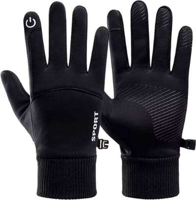Winter handschoenen - Waterdichte handschoenen - Winddichte Handschoenen - Touchscreen Handschoenen - Anti Slip - Dames & Heren - Zwart - M (valt klein)