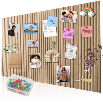 Dailygoods- Prikbord Vilt 60 x 40 cm - Zelfklevend - Opvouwbaar - Herbruikbaar - Milieuvriendelijk - Dikte 0,9 cm - Viltbord