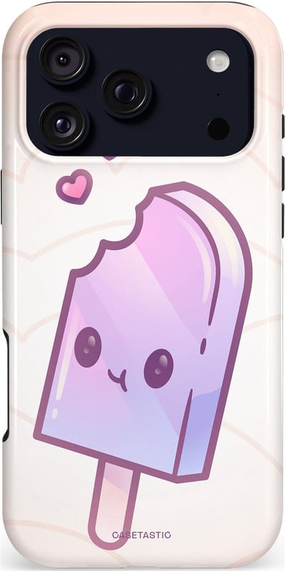 Casetastic hoesje geschikt voor Apple iPhone 17 Pro Max - MagSafe - Dubbellaagse bescherming - Zacht Paars IJs - Fashion Case - Wit Zand Lila