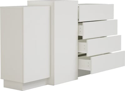 VDD - Kast - Wandkast - Dressoir - Ladekast - Wit - Modern