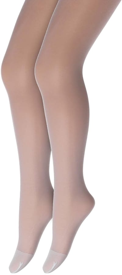 Bonnie Doon Kinder Panty 2 paar Off White 20 Denier maat 92/98 - Meisjes - Glans Panty Kinderen 20 den - Tiener Panty - Bruiloft - Feest - Communie - 2-pack - Kids - Glimmend - Stevig Broekje - Beige - Gebroken Wit - Crème - Off White - OL1639852.110
