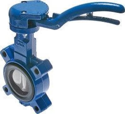 DN32 (1-1/4 inch) PN16 (Max. 12 bar) Lug Vlinderklep GGG40-Roestvrij staal-EPDM