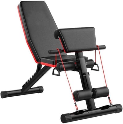 Verstelbare Fitnessbank - Krachtbank Homegym - Kracht Training - 4-in-1 Multifunctioneel - 330 LBS Capaciteit - Zwart