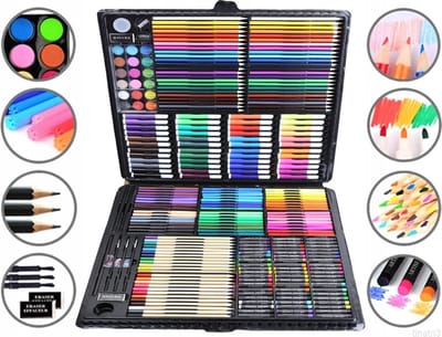 Bobbel Home Professionele kleurpotloden - Tekendoos 288 delig - Kleurdoos - Potlodendoos-Tekenset - Stiftendoos -Tekenkoffer - Tekenset - Tekenkoffer - Teken Set Voor Kinderen En Volwassenen - Teken Set - Art Set
