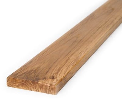 Terrasplanken teakhout - Houten dekdelen - Buiten terras - Minimaal risico scheuren - 110 x 9.5 cm - Goudbruin