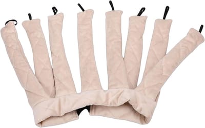 Krulband Hoofdband - Haar Kruller - Zonder Hitte Krullen - Comfortabel Nachtgebruik - 28 x 8 x 5 cm - Beige