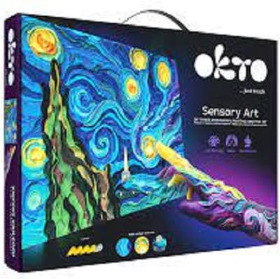 OKTO Sensory Art 3D - Sterrennacht - Luchtdrogende Klei - 30X40Cm - 14 Jaar