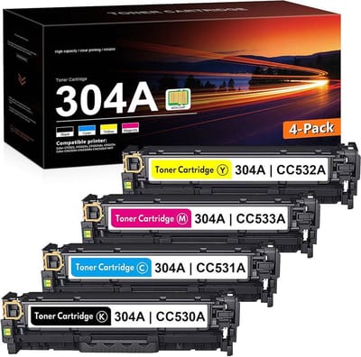 4-pack | Geschikt voor HP 304 / HP 304A Toner cartridges - Geschikt voor HP Color LaserJet CM2320FXI - CM2320NF - CM2320 - CP2025 - CP2025N - CP2025DN
