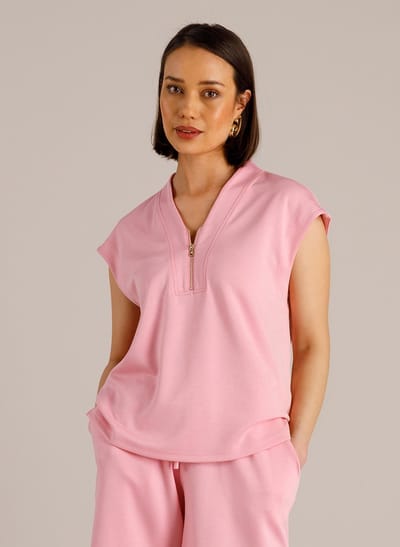 YEST Mina Tops - Bright Pink - maat 38