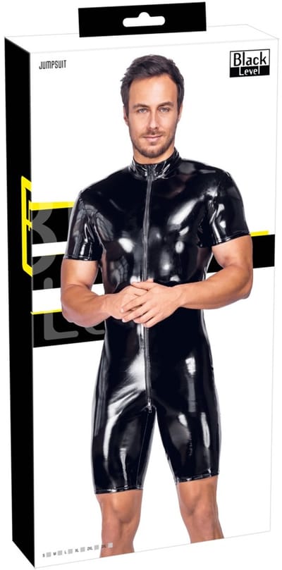 Men's Short Vinyl Playsuit S