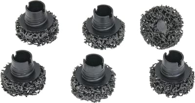 SW-Stahl 10359L-2 vervangende reinigingsschijven voor wielnaafslijpset 10359L, 6 stuks I slijpschijven 40 mm Ø I wielnaafreinigingsborstel I roestverwijderingsaccessoires