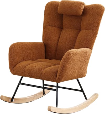 TamTrade Schommelstoel - Relaxstoel - Relaxzetel - Schommel fauteuil - Loungestoel - 100kg draagvermogen - Ergonomisch - Bruin