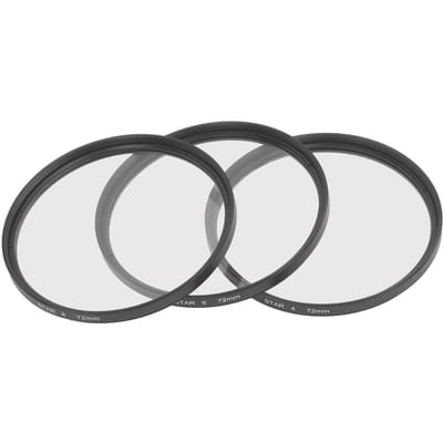 3 Stuks 72mm Sterfilter Kit 4 Punten 6 Punten 8 Punten Slank Variabel Sterburstfilter met Opbergdoos gray