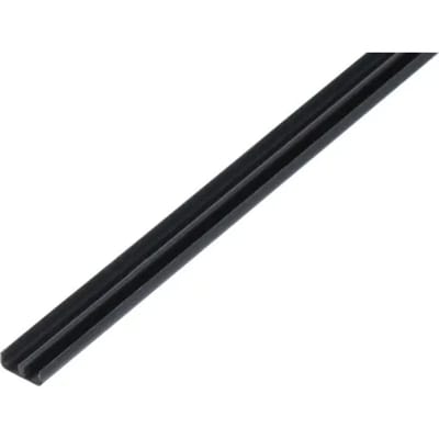 Alberts Plat Profiel - Pvc Zwart - 18x5x1,6mm 2m