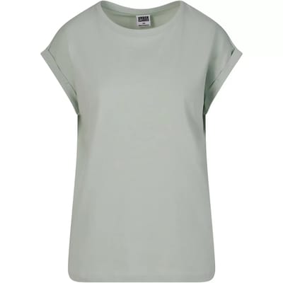 Urban Classics - Extended Shoulder Dames T-shirt - 5XL - Mintgroen