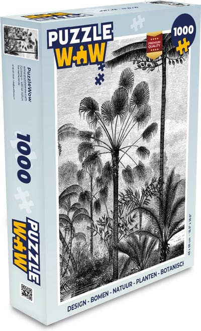 Puzzel Design - Bomen - Natuur - Planten - Botanisch - Legpuzzel - Puzzel 1000 stukjes volwassenen