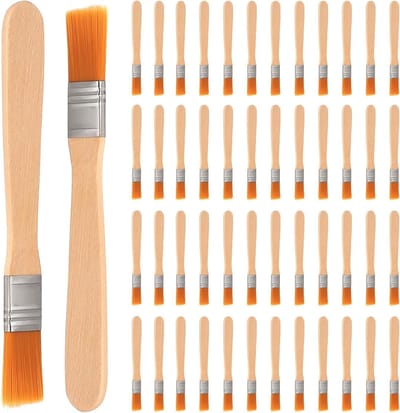 Set van 50 Kleine Verfkwasten, Diverse Types, Professionele Kwasten van 5.3 Inch voor Decoratie, Schilderen, Vernissen en DIY Projecten