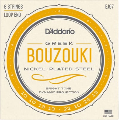 D'addario EJ97 - Bouzouki Greek - 8-string - Nickel Wound