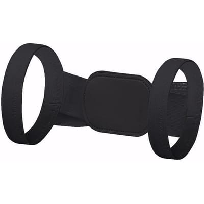 Ceinture correctrice de posture dorsale réglable pour femmes hommes Support de colonne vertébrale Épaule Cou Remodelage Colonne vertébrale Redresseur de corps M noir
