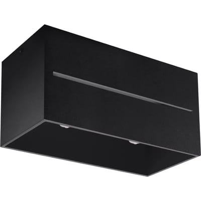 Sollux Lighting Plafondlamp Lobo - G9 - zwart - aluminium - 10x20x10cm
