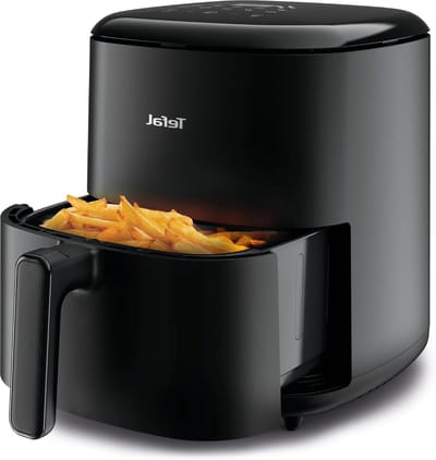 Heteluchtfriteuse - Airfryer - Gezond Koken - 10 Automatische Programma's - 5 Liter - Zwart