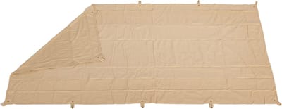 CanvasCamp Heavy Duty Canvas Tarp 3 x 4 m – Rechthoekig Schaduwdoek 12 m² – Waterafstotend Polykatoen 450 g/m² – Donker Zand