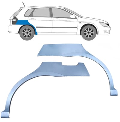 Reparatiepaneel achterspatbord voor Kia Cerato 2004-2008 / Links + Rechts / Set