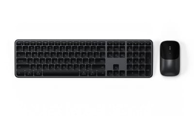 Satechi Slim CEX3 Draadloze Muis & Toetsenbord Combo – Bluetooth 5.3 Connectiviteit – Verbindt met 3 Apparaten – Inclusief 2,4 GHz USB-C-ontvanger - Zwart