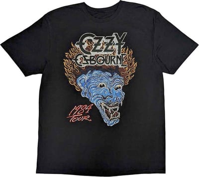 Ozzy Osbourne - Bark At The Moon Tour '84 Heren T-shirt - S - Zwart