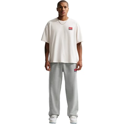 Nike Solo Swoosh Open Hem Fleece Joggers, grijs