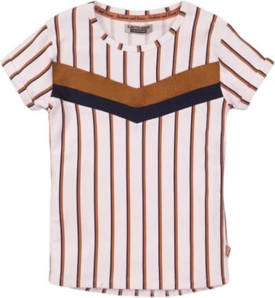 DJ Dutchjeans t-shirt white stripe - maat 92