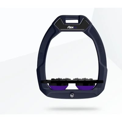 Veilige rijbeugels Plat Ultra Grip Aluminium/Zwart/Paarse Flex-On Safe-On