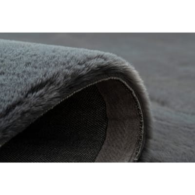 Kleden Rugsx Tapijt BUNNY anthracytkleuring IMITATIE konijnenva 140x190 cm
