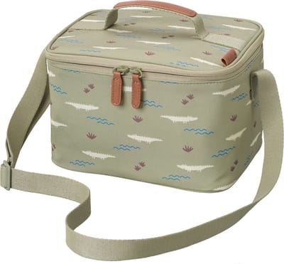 Fresk Grote Koeltas Kind 6.2 L – Lunchtas Jongens – Thermische Lunch Koeltas - Met Bestekvak - Waterafstotende Lunchtas - Groen - Crocodile