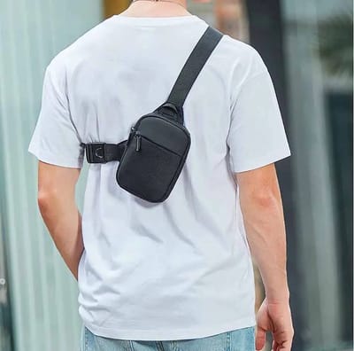Without Lemon - Waterdicht Sporty Crossbody Tas - Mannen - Outdoor - Reizen - Ideaal voor reizen - Handig - Compact - Klein - Zwart