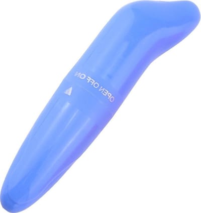Power Escorts - BR122 - Mini G spot Vibrator - hard Blauw - Mini vibrator - 12 CM - past in iedere handtas - gave Cadaubox