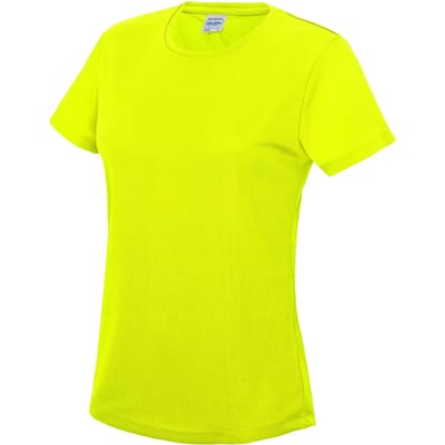 Dames sportshirt met korte mouwen 'Cool T' Electric Yellow - M