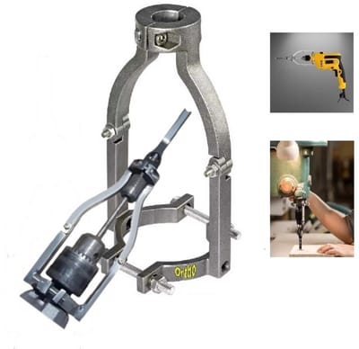 Ortho® - Vierkante Gatenboor Houder - Booradapter voor Boormachine - Boormachine accessoire - Eenvoudig installeren en demonteren - Boorhulpstuk
